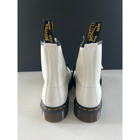 NWT Dr. Martens 1460 White patent Smooth (Women's) boots size 9 - Picture 4 of 7